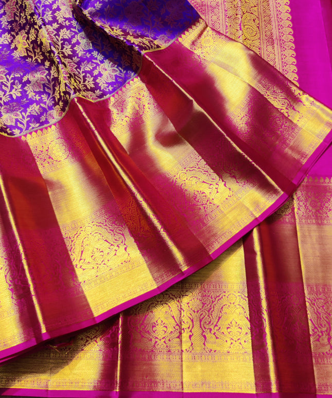 Kanchi Meenakari Brocade Pure handloom Silk Saree - KMP1989
