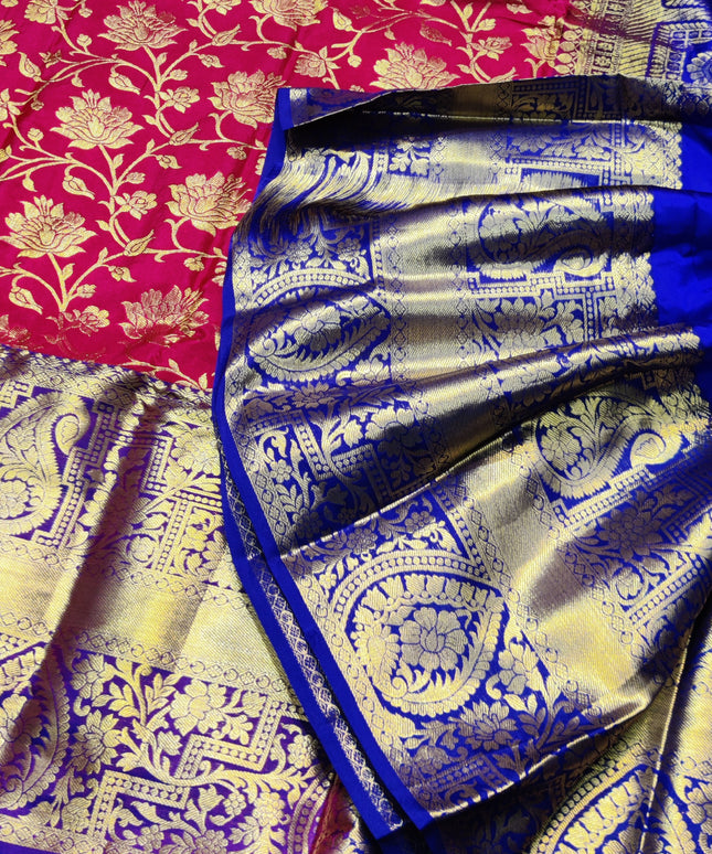 Kanchi pattu half fine Bridal Saree -HF282
