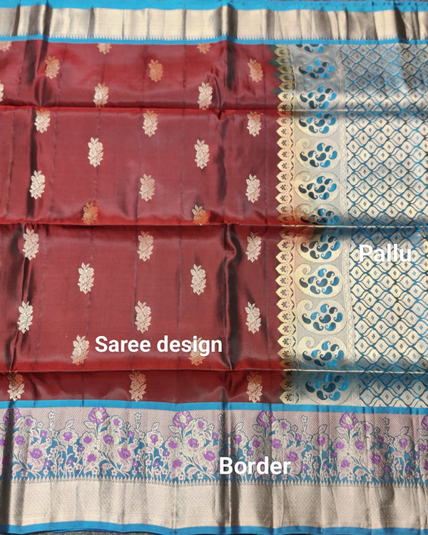 Meenakari kanchi lightweight pattu Saree - KMP138 alternate view