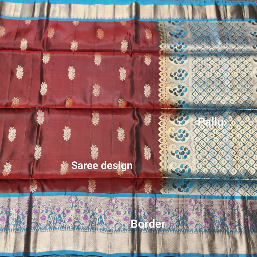 Meenakari kanchi lightweight pattu Saree - KMP138