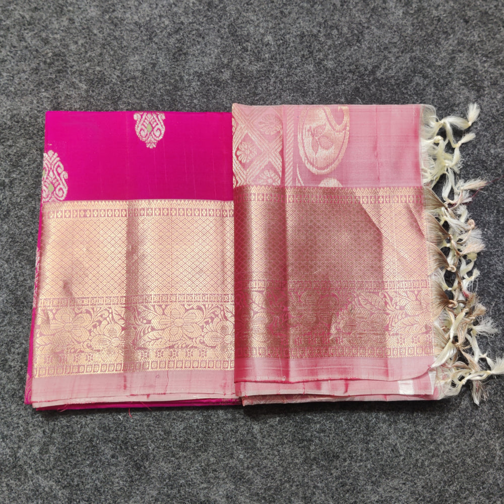 Kanchi Meenakari Handloom Lightweight Pure Silk Saree – KMP252
