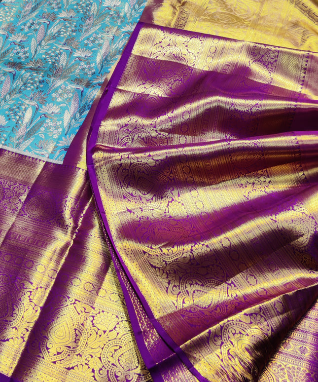 Kanchi Meenakari Brocade Pure handloom Silk Saree - KMP1787
