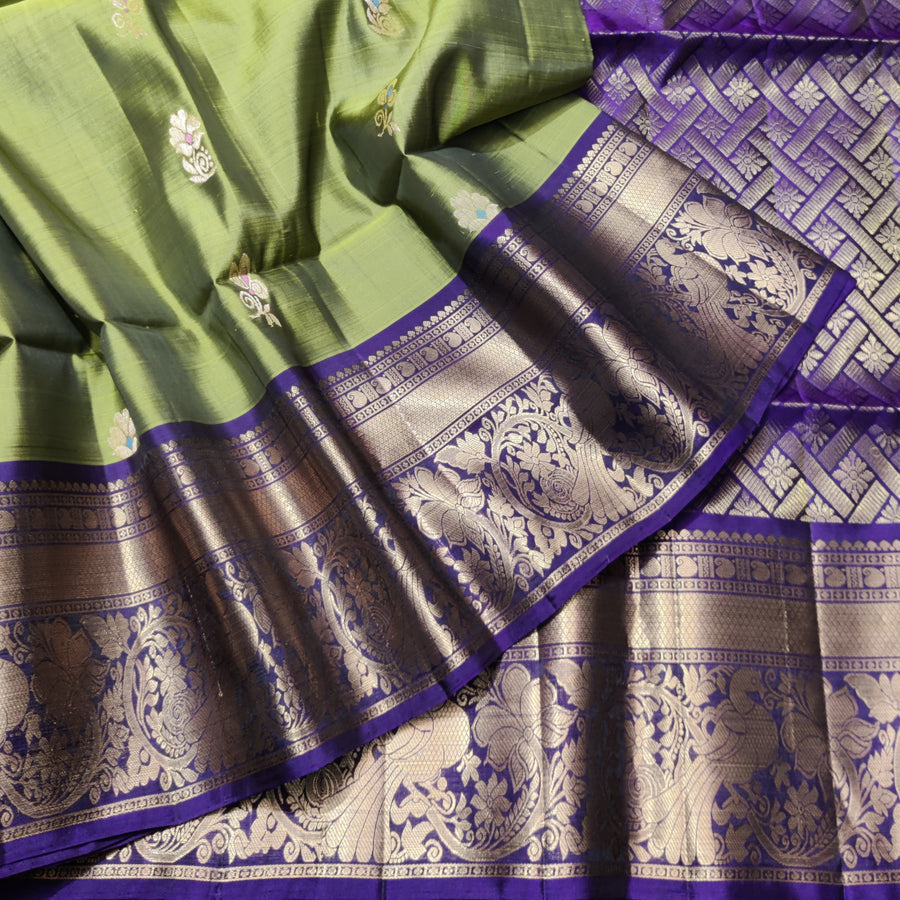Meenakari kanchi lightweight pattu Saree - KMP17