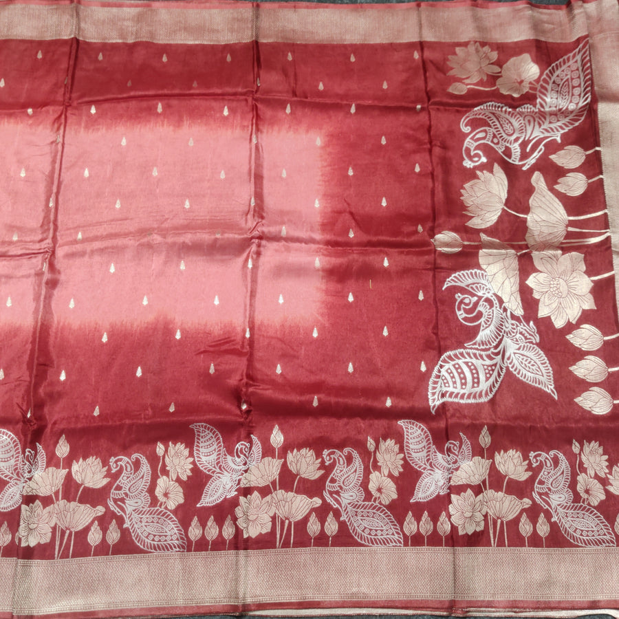 Satin Silk Saree- SA08