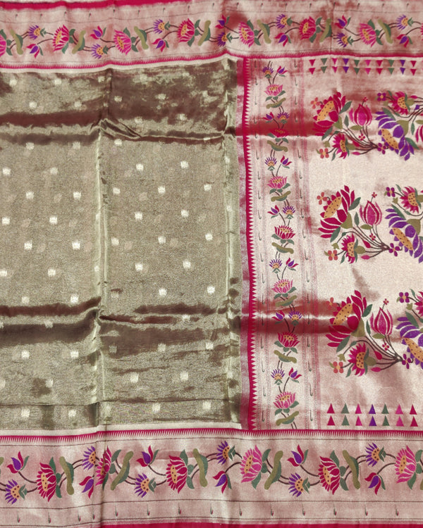 Banaras Tissue Paithani silk saree - BRS13 alternate view