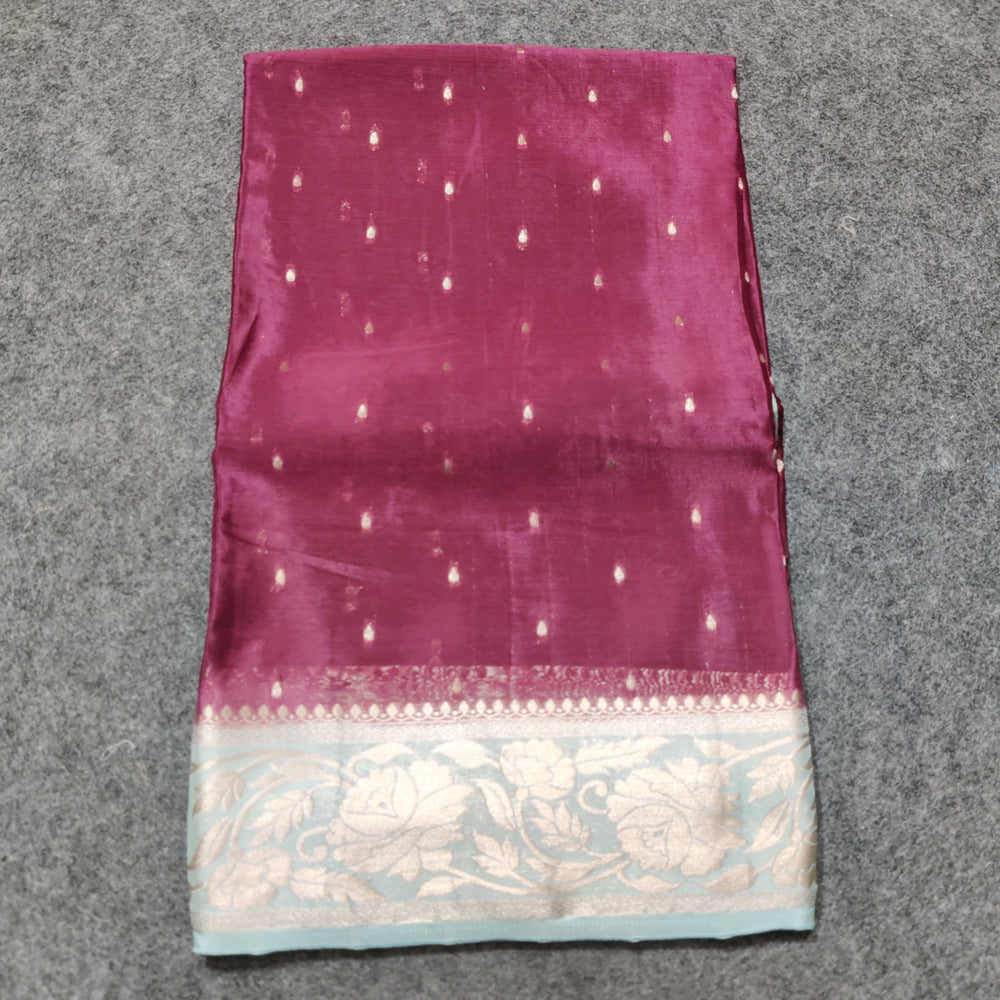 Chinon crepe silk saree -C16