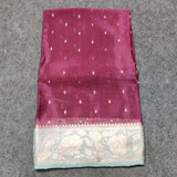 Chinon crepe silk saree -C16