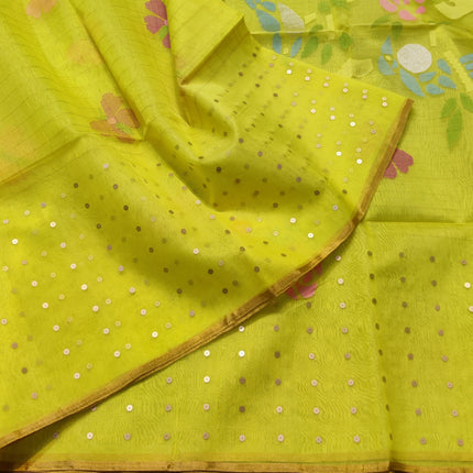 Jamdani handloom pure silk - JM06