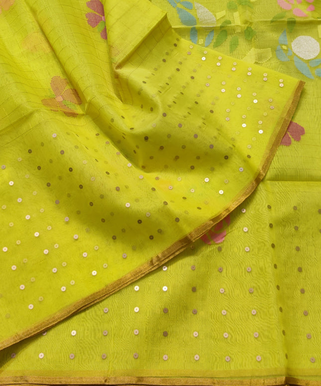Jamdani handloom pure silk - JM06