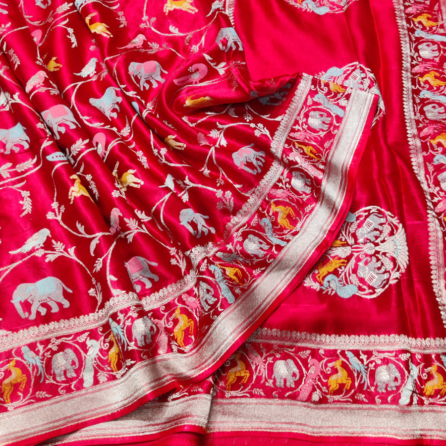 Mashru satin Silk Saree- MS52