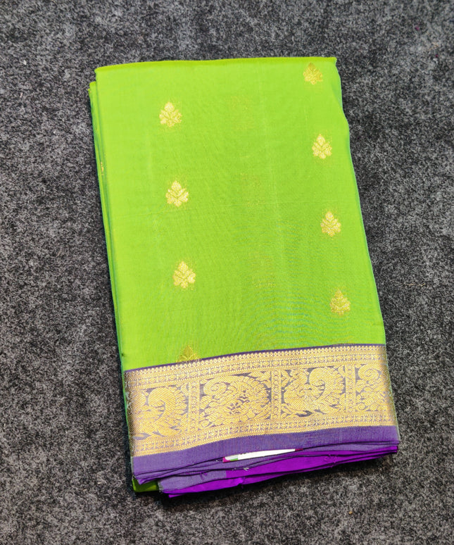Kanchipattu small border saree - KMP203