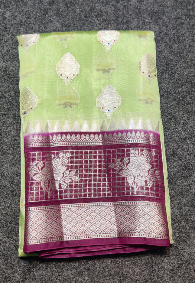 Raw mango silk saree - PRS08