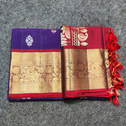 Meenakari kanchi lightweight pattu Saree - KMP3130