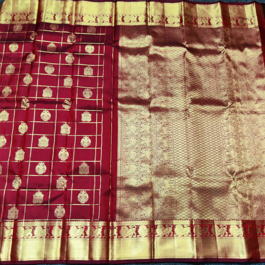 Kanchi Vintage Handloom Pattu Saree - KMP327
