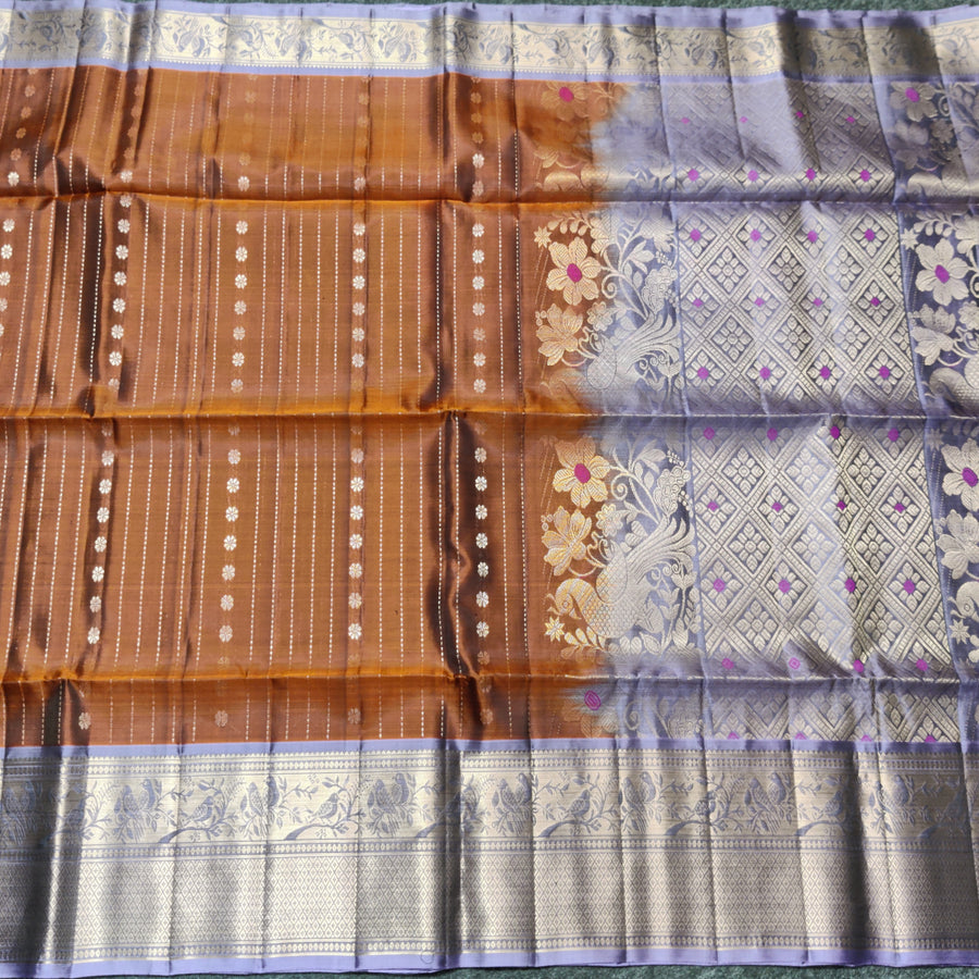 Meenakari kanchi lightweight pattu Saree - KMP19