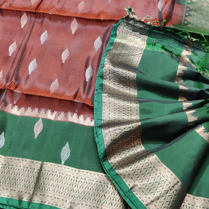 Lightweight pattu Scurt Border Saree - LWP85