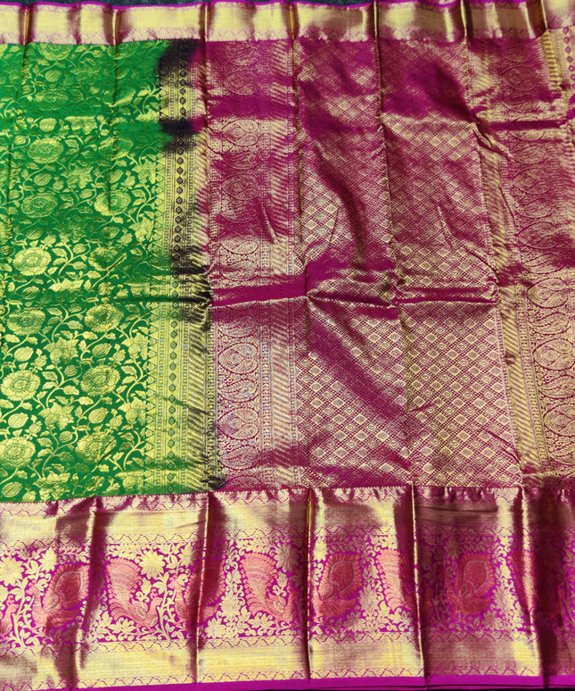 Kanchi pattu half fine Bridal Saree -HF283