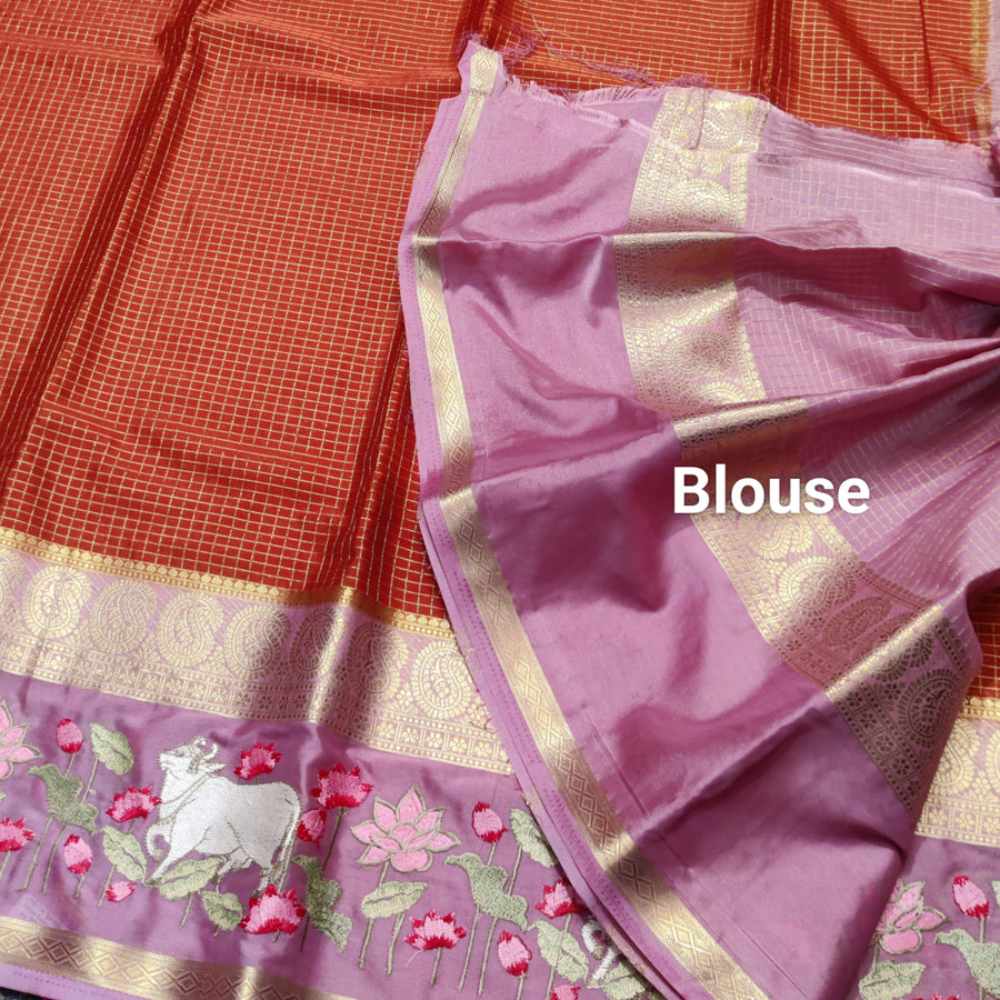 Semi crepe silk saree - SC01
