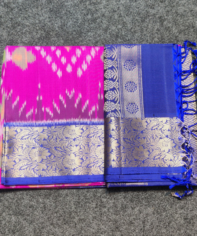 Ikkath Pure Silk Pattu Saree- IKT56