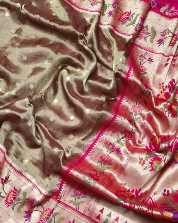 Banaras Tissue Paithani silk saree - BRS13