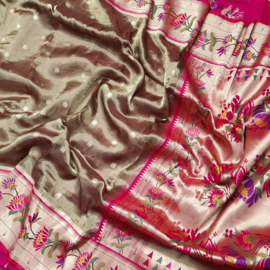Banaras Tissue Paithani silk saree - BRS13