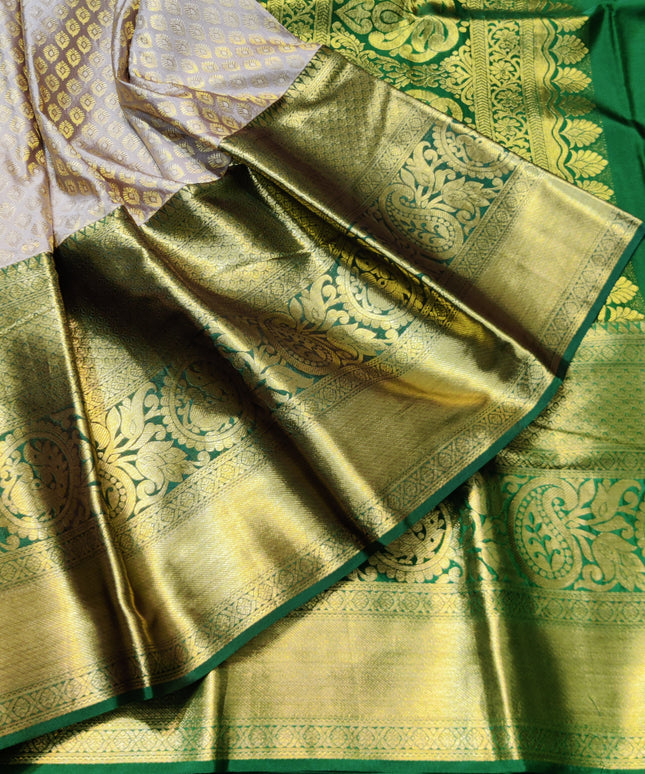 kanchi pattu half fine Bridal Saree -HF280