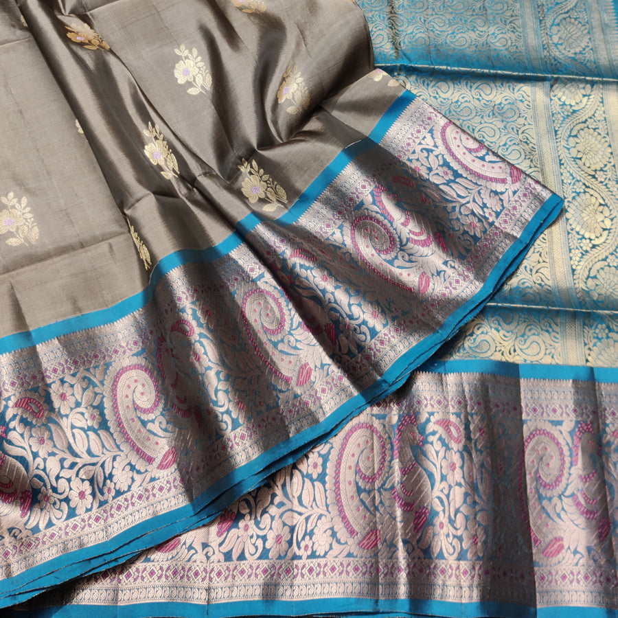 Meenakari kanchi lightweight pattu Saree - KMP144