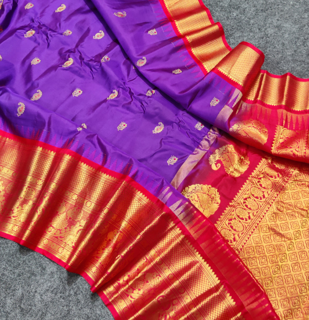 Gadwal Handloom pure silk- GPS53