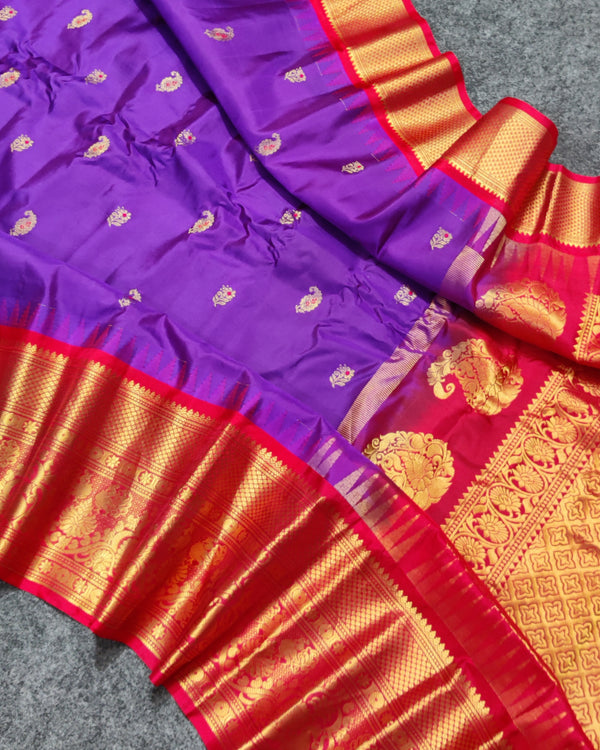 Gadwal Handloom pure silk- GPS53
