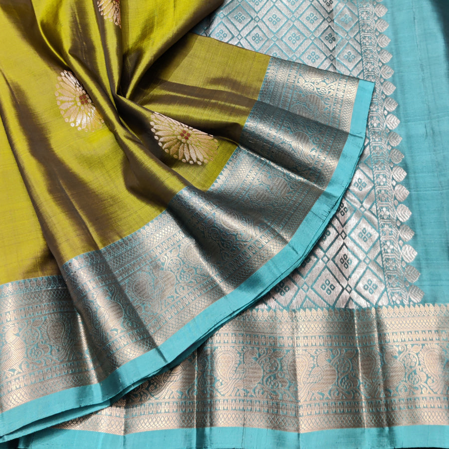 Meenakari kanchi lightweight pattu Saree - KMP310