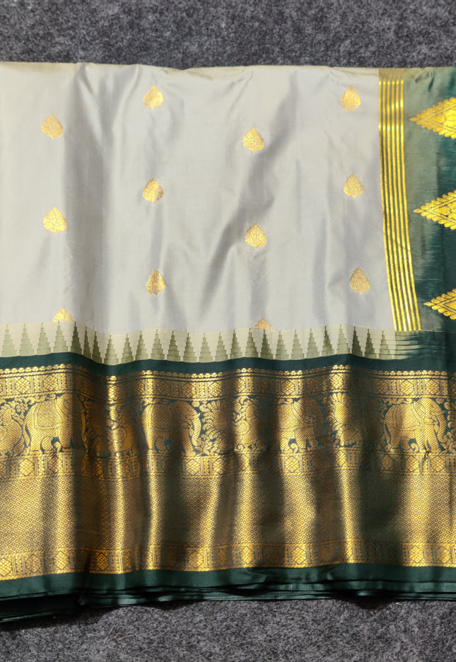 Gadwal Semi Silk Saree - GSM39