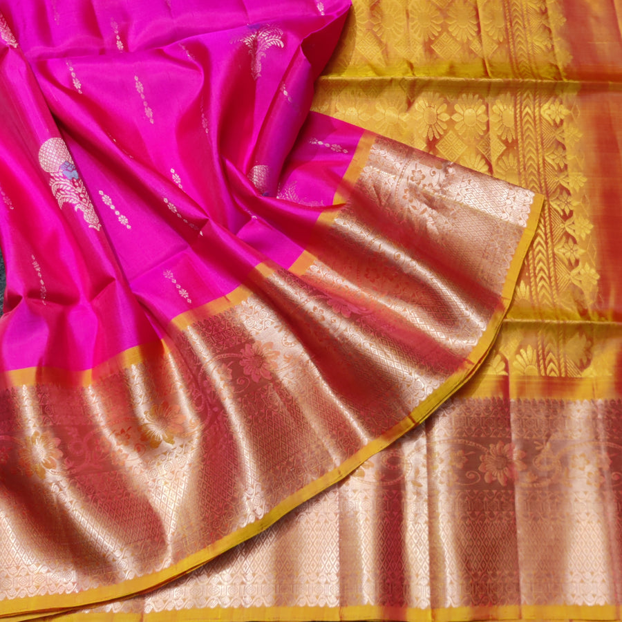 Meenakari kanchi lightweight pattu Saree - KMP122