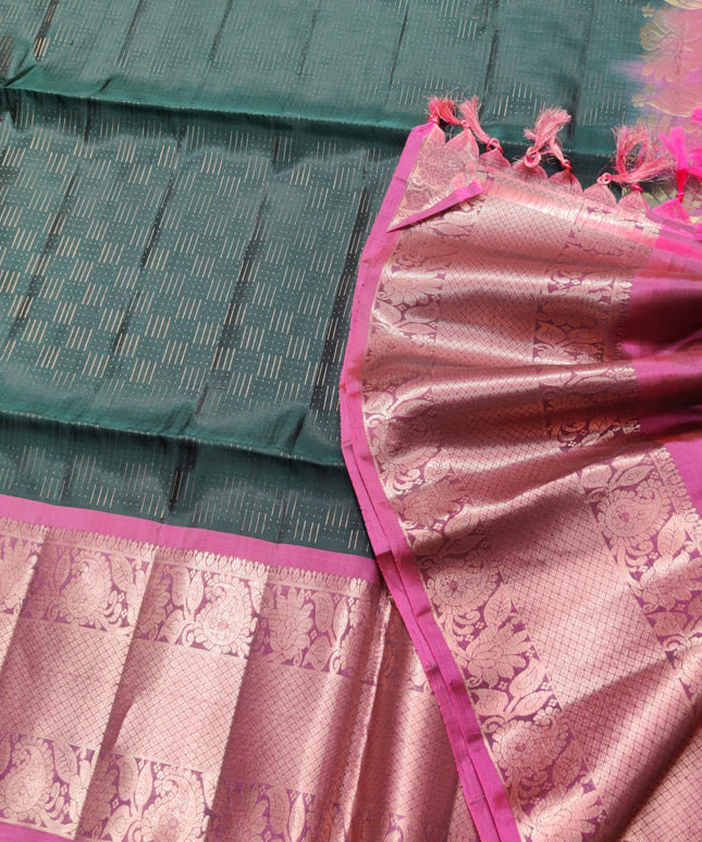 Meenakari kanchi lightweight pattu Saree - KMP127