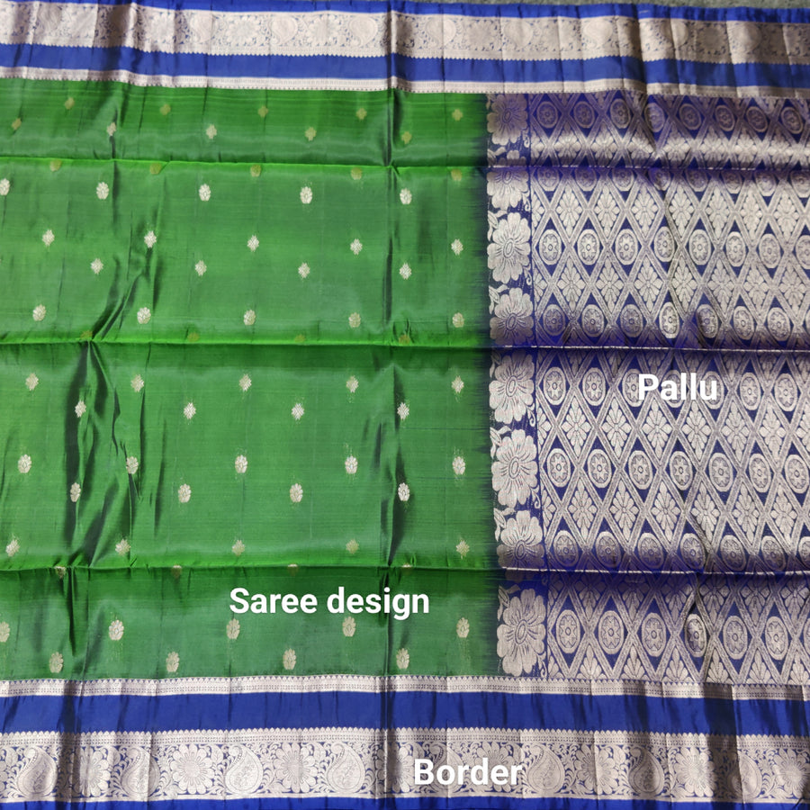 Vintage Lightweight Gap border pattu - LWP420