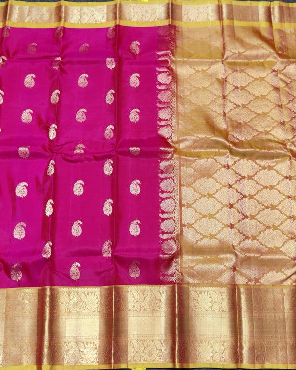 Kanchi Vintage Gap border pattu - KMP242 alternate view