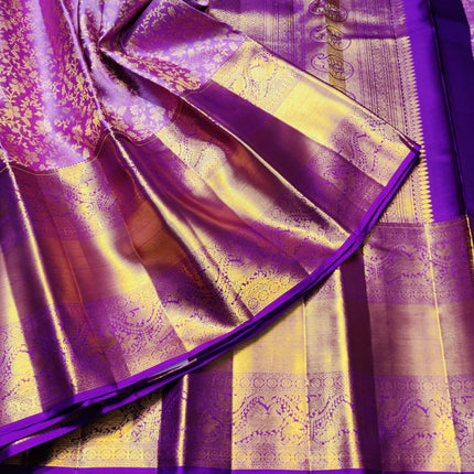 Kanchi Meenakari Brocade Pure handloom Silk Saree - KMP1632