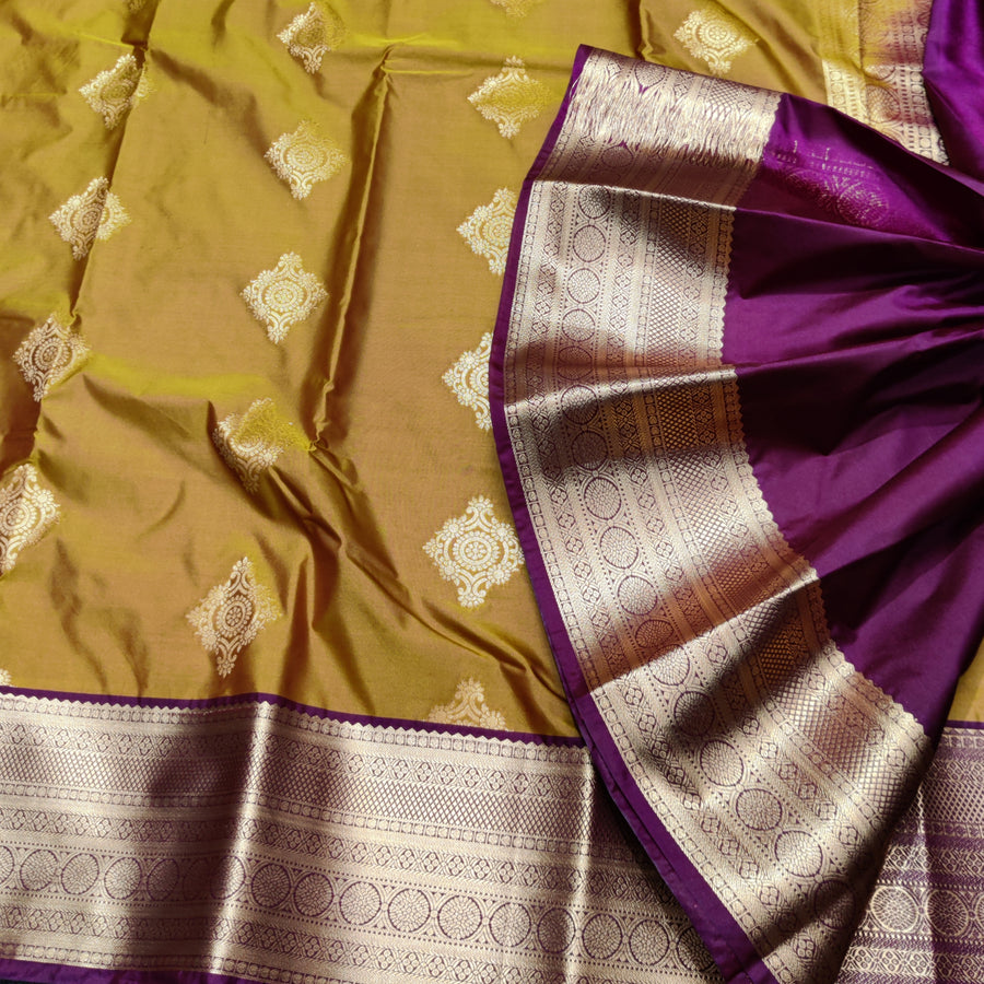 Kanchi semi vintage silk Saree -KS31
