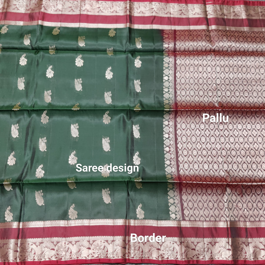 Vintage Lightweight Gap border pattu - LWP424