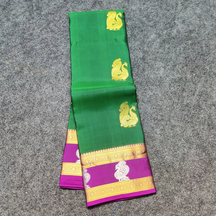 Kanchi Kuttu Vintage Handloom Pattu Saree - KMP3039