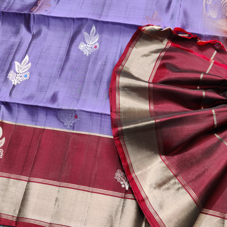 Lightweight pattu Scurt Border Saree - LWP146