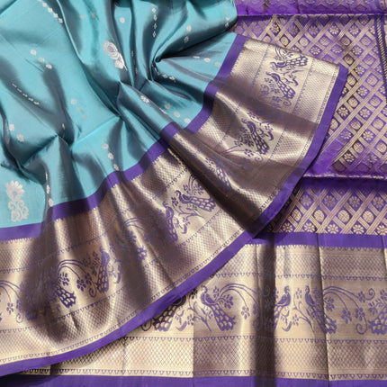 Meenakari kanchi lightweight pattu Saree - KMP3133