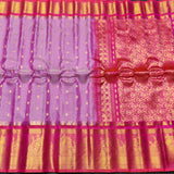 Gadwal check design pure silk- GPS142