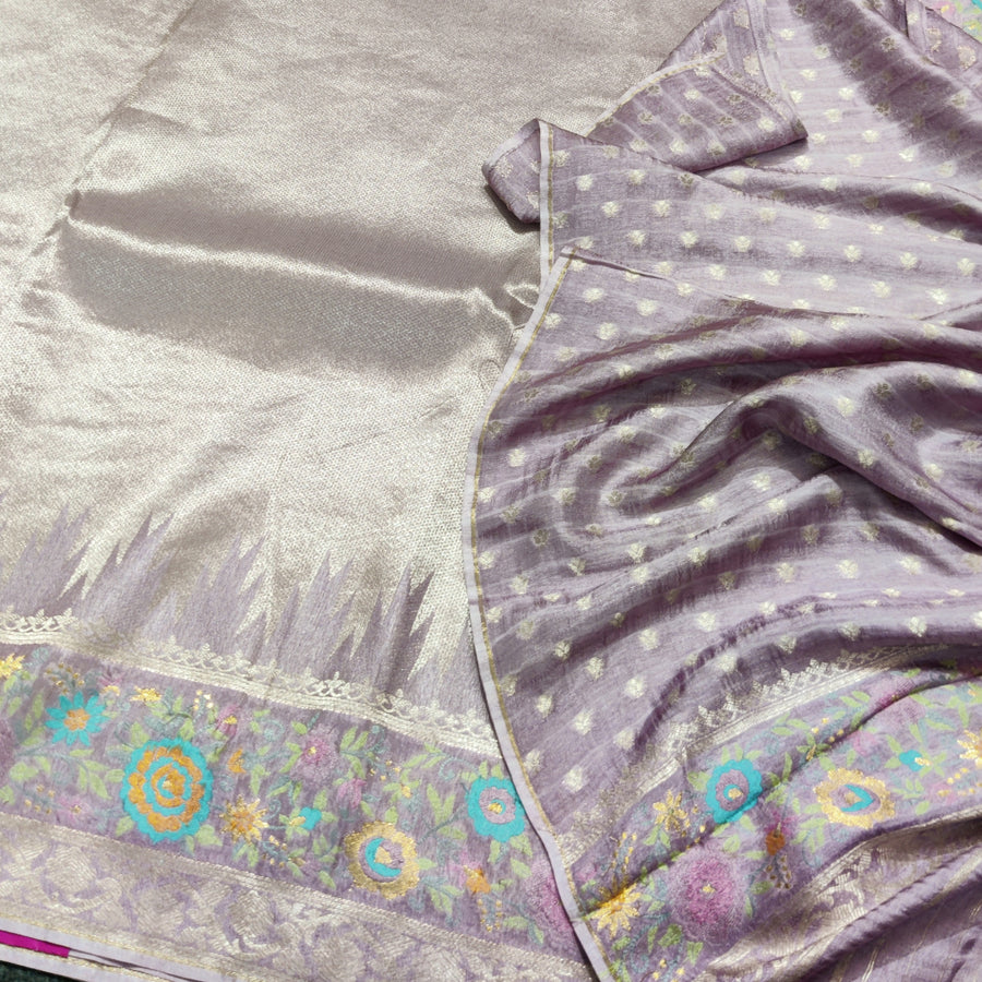 Banaras Tissue Paithani silk saree - BRS25