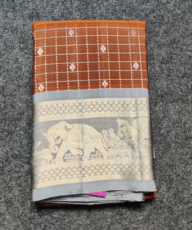 Kanchi Pure silk check - KMP2002