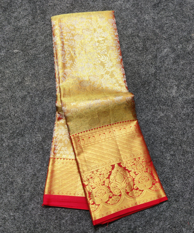 Kanchi Pattu Wedding Saree @35% Off -KMP61