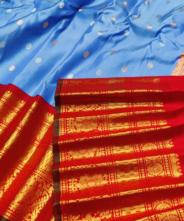 Gadwal pure handloom kuttu silk saree - GPS114