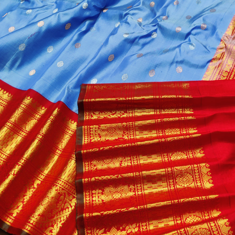 Gadwal pure handloom kuttu silk saree - GPS126