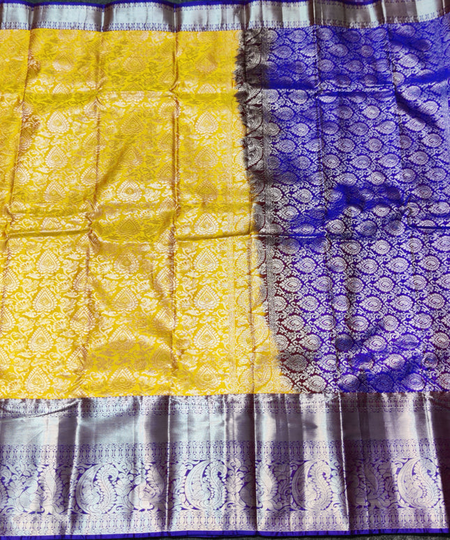 Kanchi pattu half fine Bridal Saree -HF279