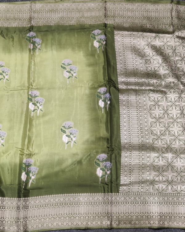 Satin Silk Saree- SA12 alternate view