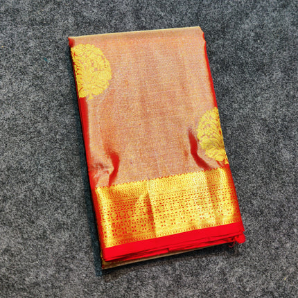 Kanchi Pure Handloom Tissue Silk Saree-KMP119
